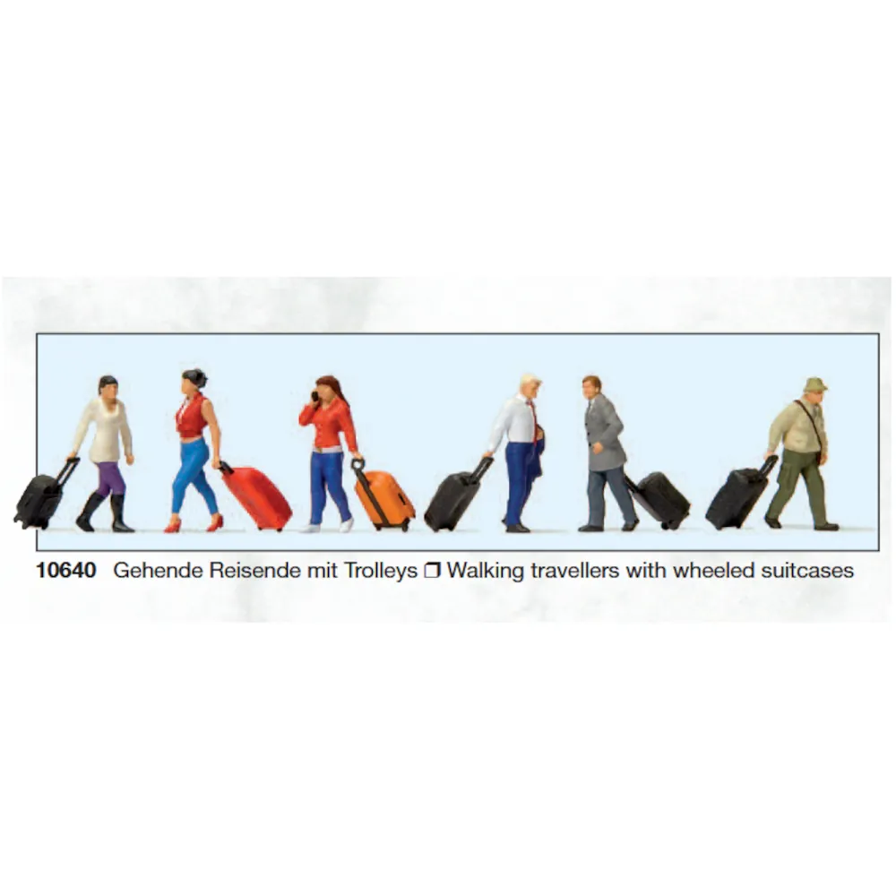 Walking Travelers with Package