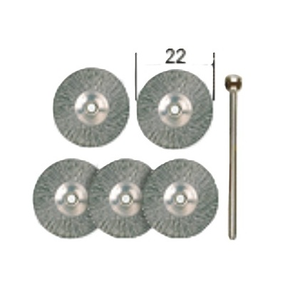 Metalliset puhdistusharjat 22mm 5kpl