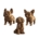 Cartonic 3D Pahviveistos - Puppies Trio
