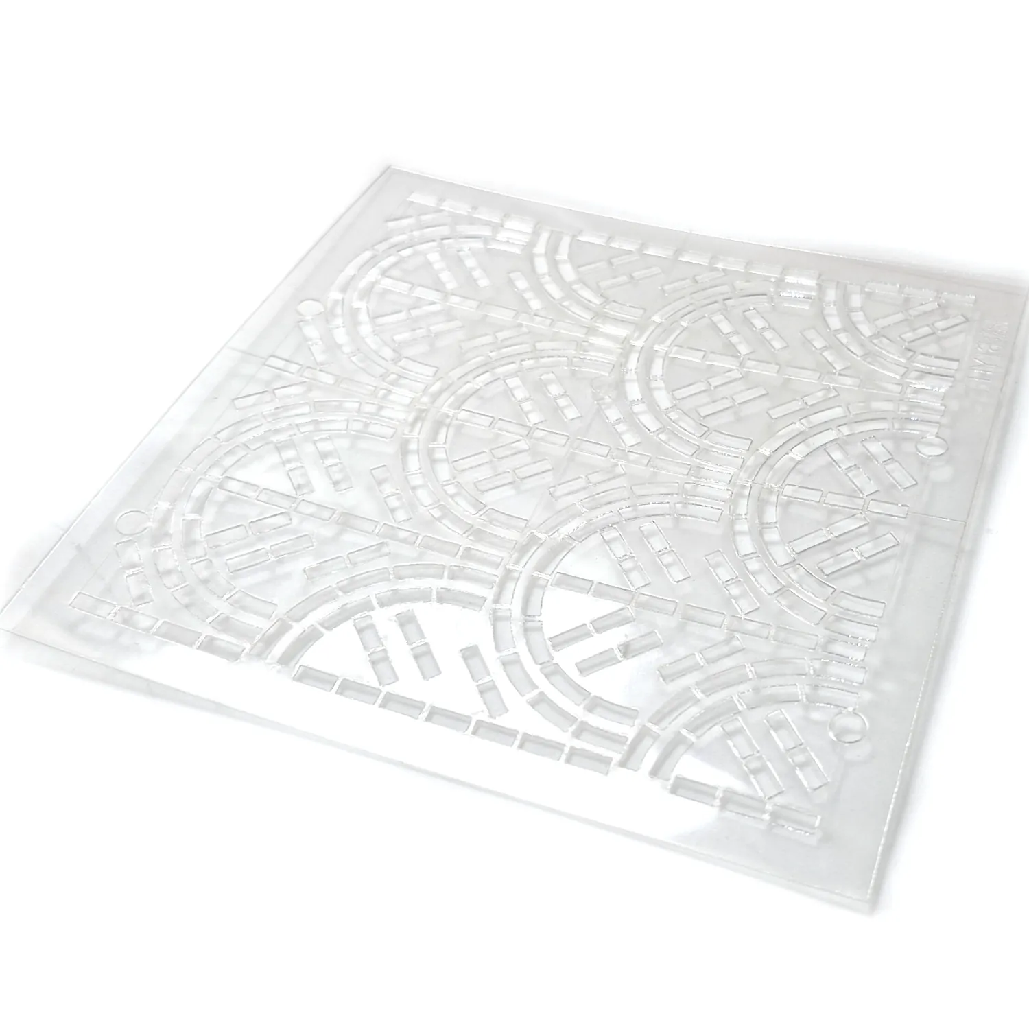Sashiko sapluuna 10x10cm - Kaaret
