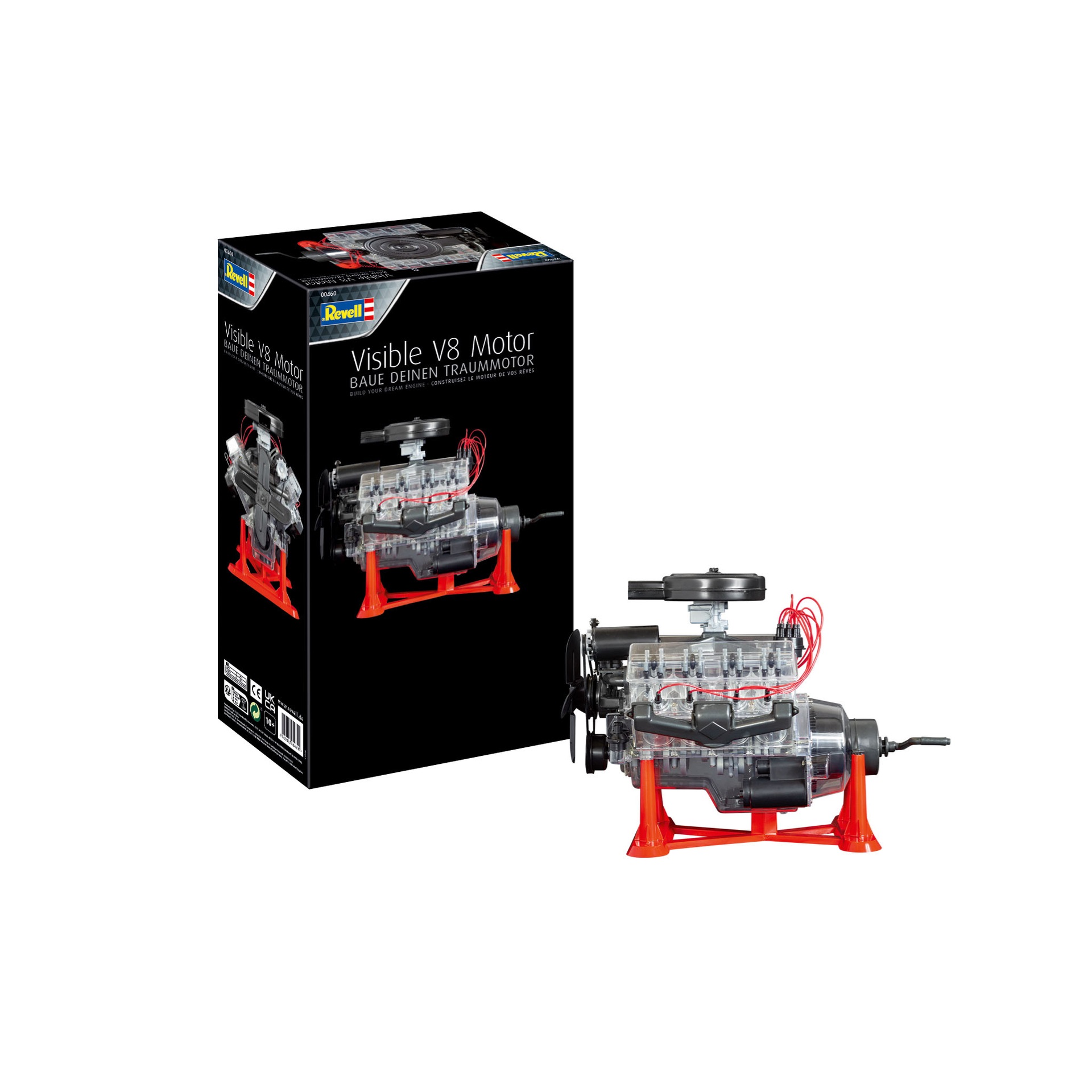 Alternative view of V8-moottori 1:4