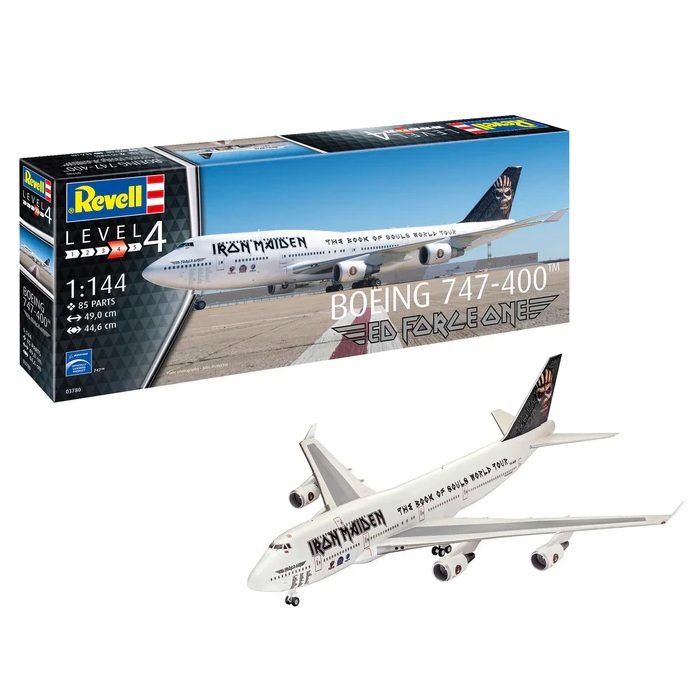 Boeing 747-400 "Ed Force One - The Book Of Souls World Tour" 1:144