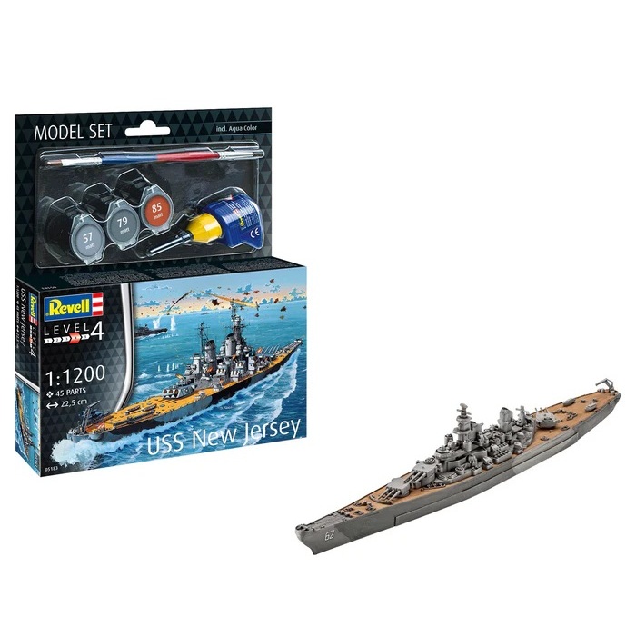 USS New Jersey BB-62 1:1200 Starter