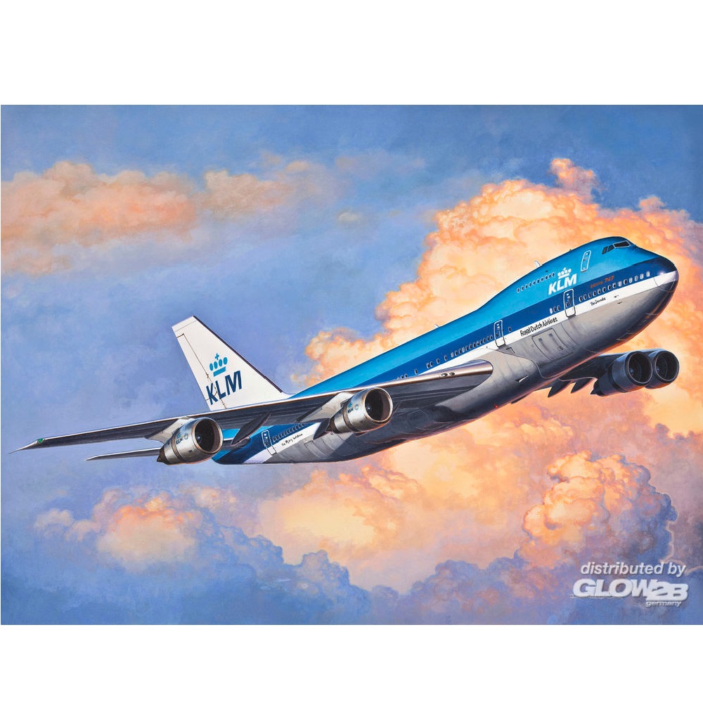 Alternative view of Boeing 747-200 KLM 1:450