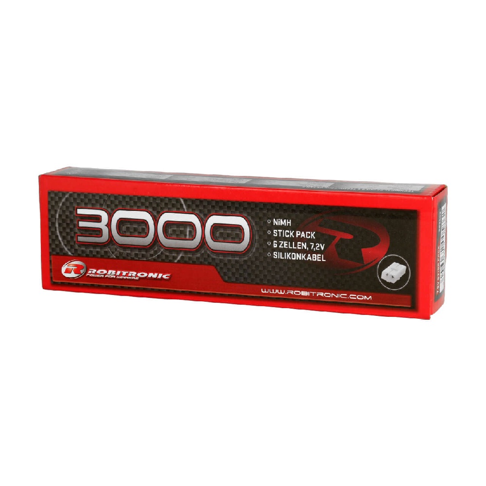Alternative view of NiMH-akku Robitronic 7,2V 3000mAh Stick Pack
