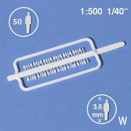 Siluetti-hahmot 1:500 - Valkoinen