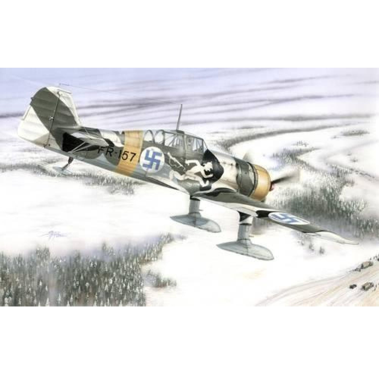 Fokker D.XXI 4.sarja Wasp Junior -moottorilla 1:48 SUOMI