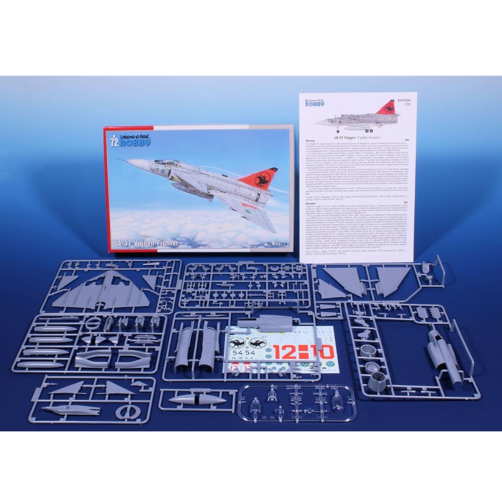 Alternative view of SAAB JA-37 Viggen Fighter 1:72