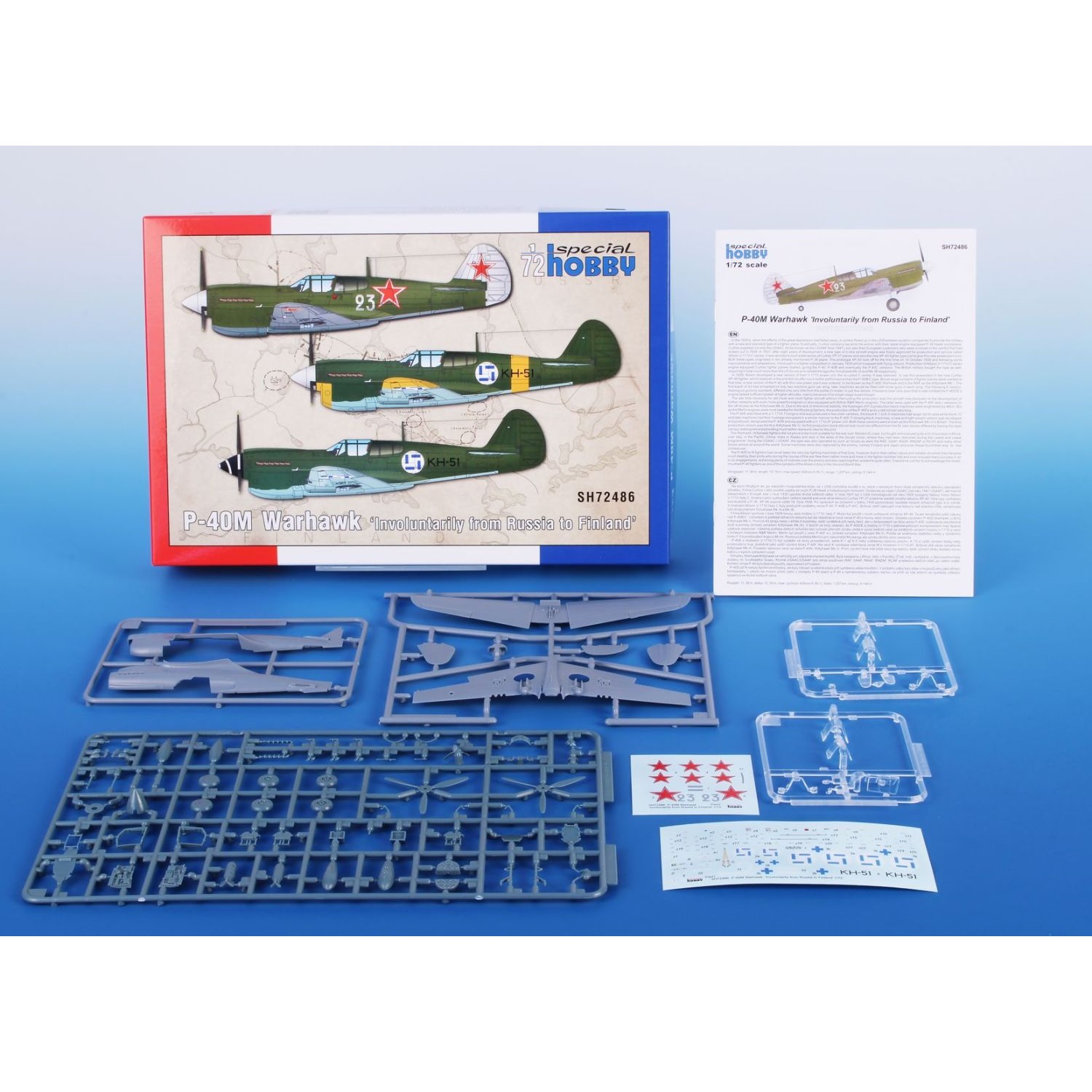 Alternative view of Curtiss P-40M Warhawk 1:72 SUOMI