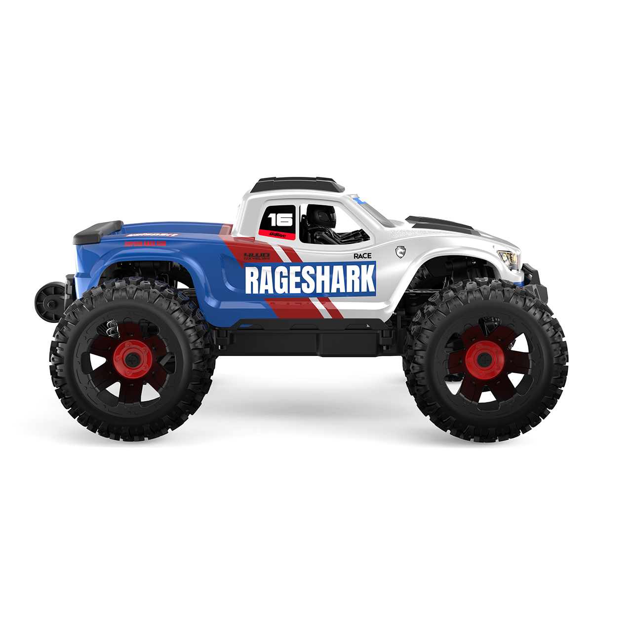 Rageshark 4x4 Monster Truck RTR 1:16 - Sininen - Image 2