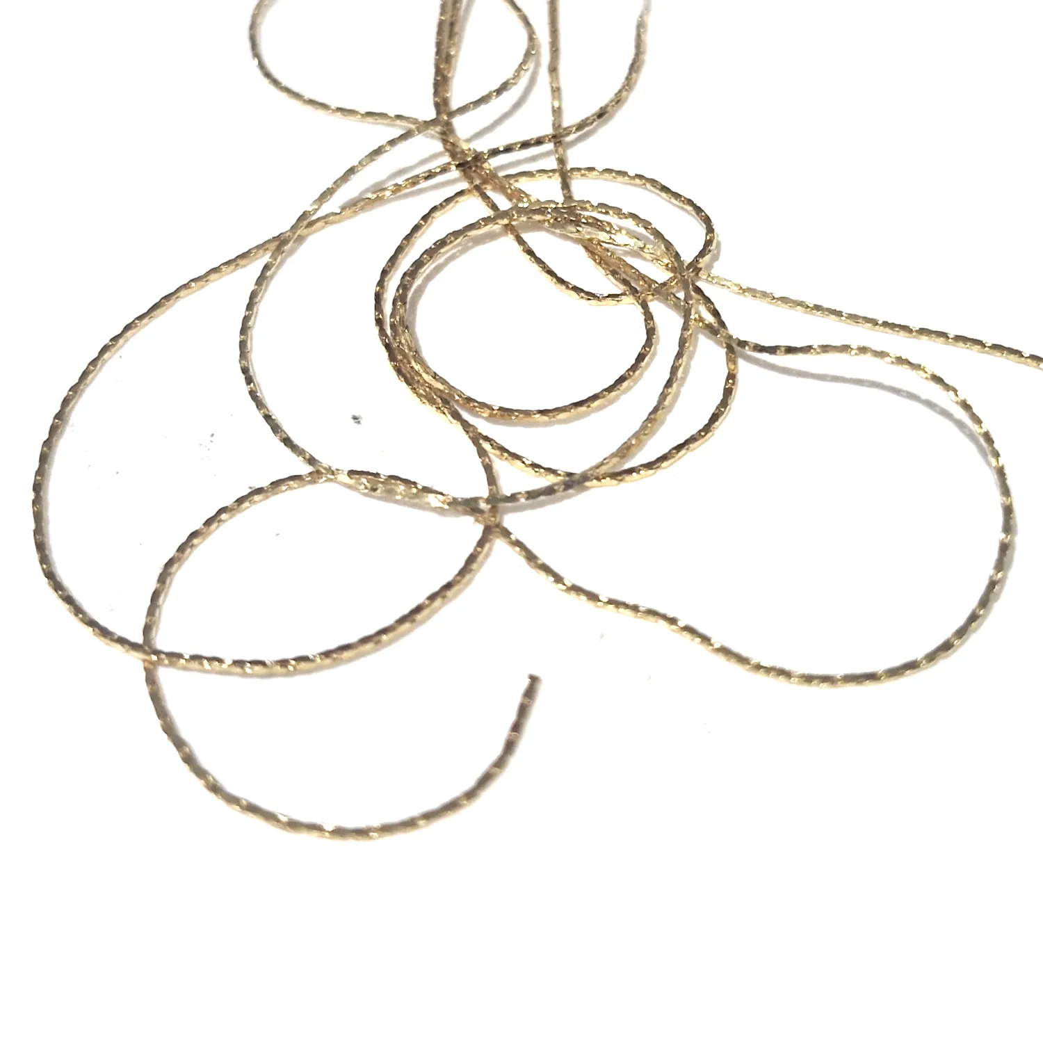 Ohut ketju 0,8-1mm 1m - Kullansävy