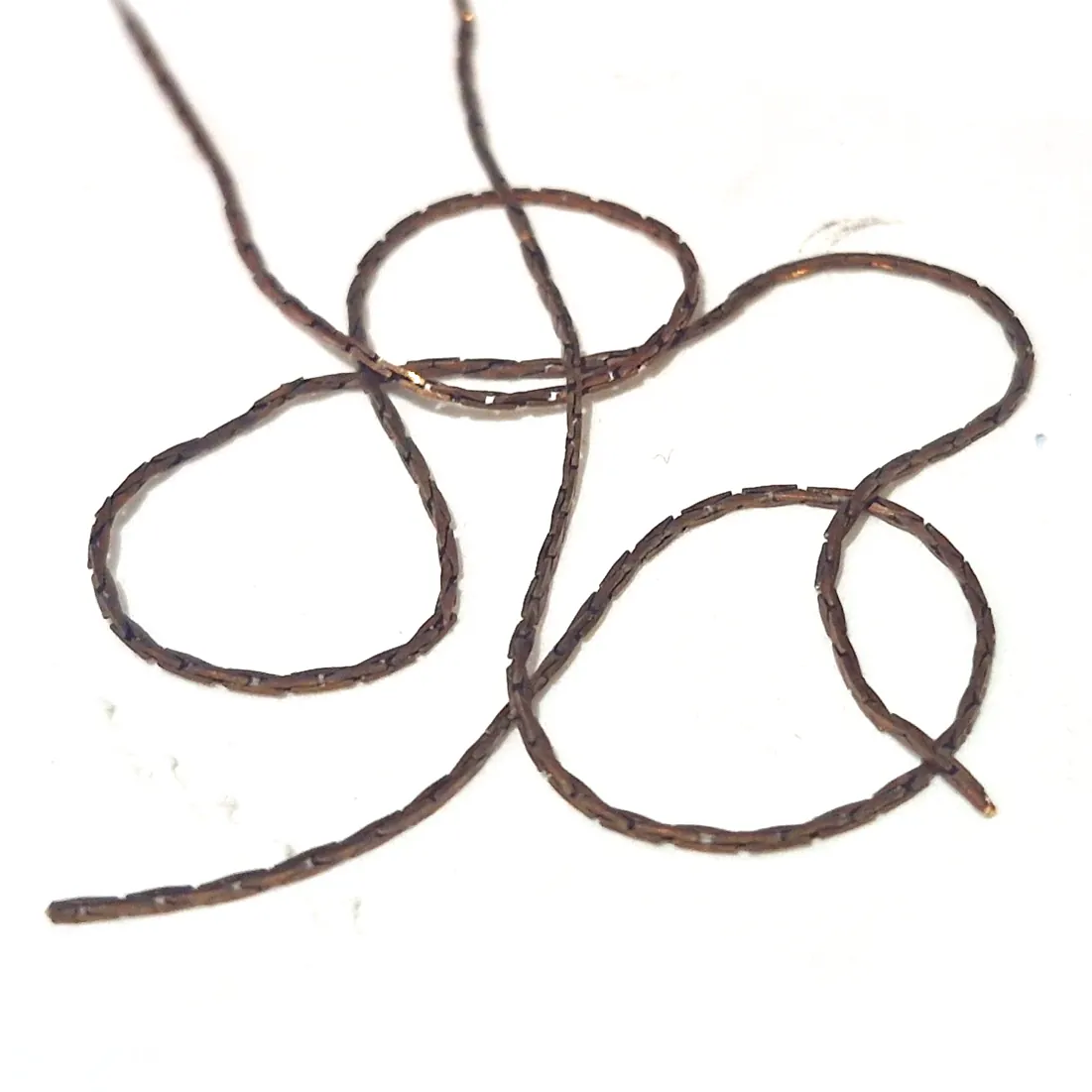 Ohut ketju 0,8-1mm 1m - Antiikkikupari