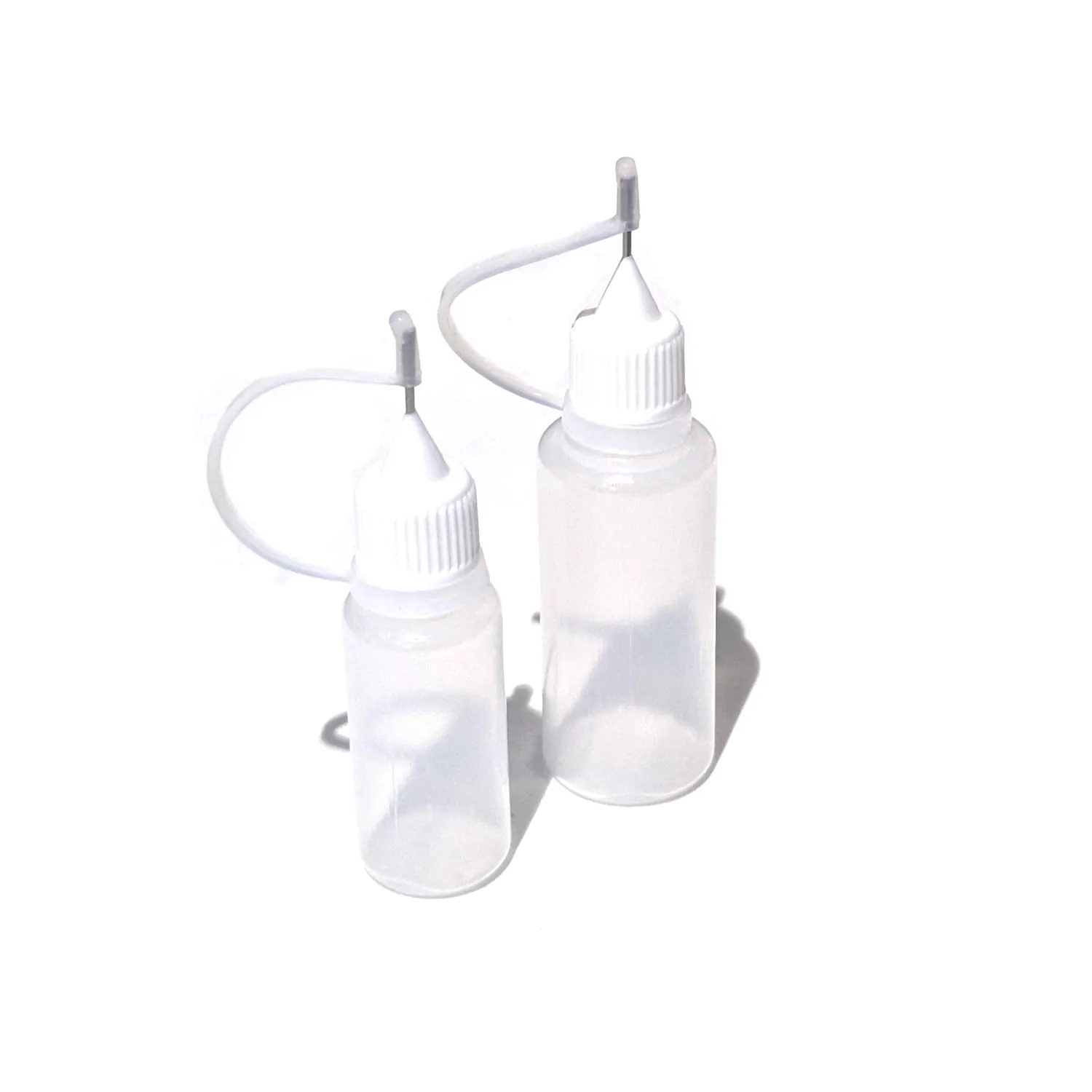 Muovipullot 10+20ml metallikärjellä