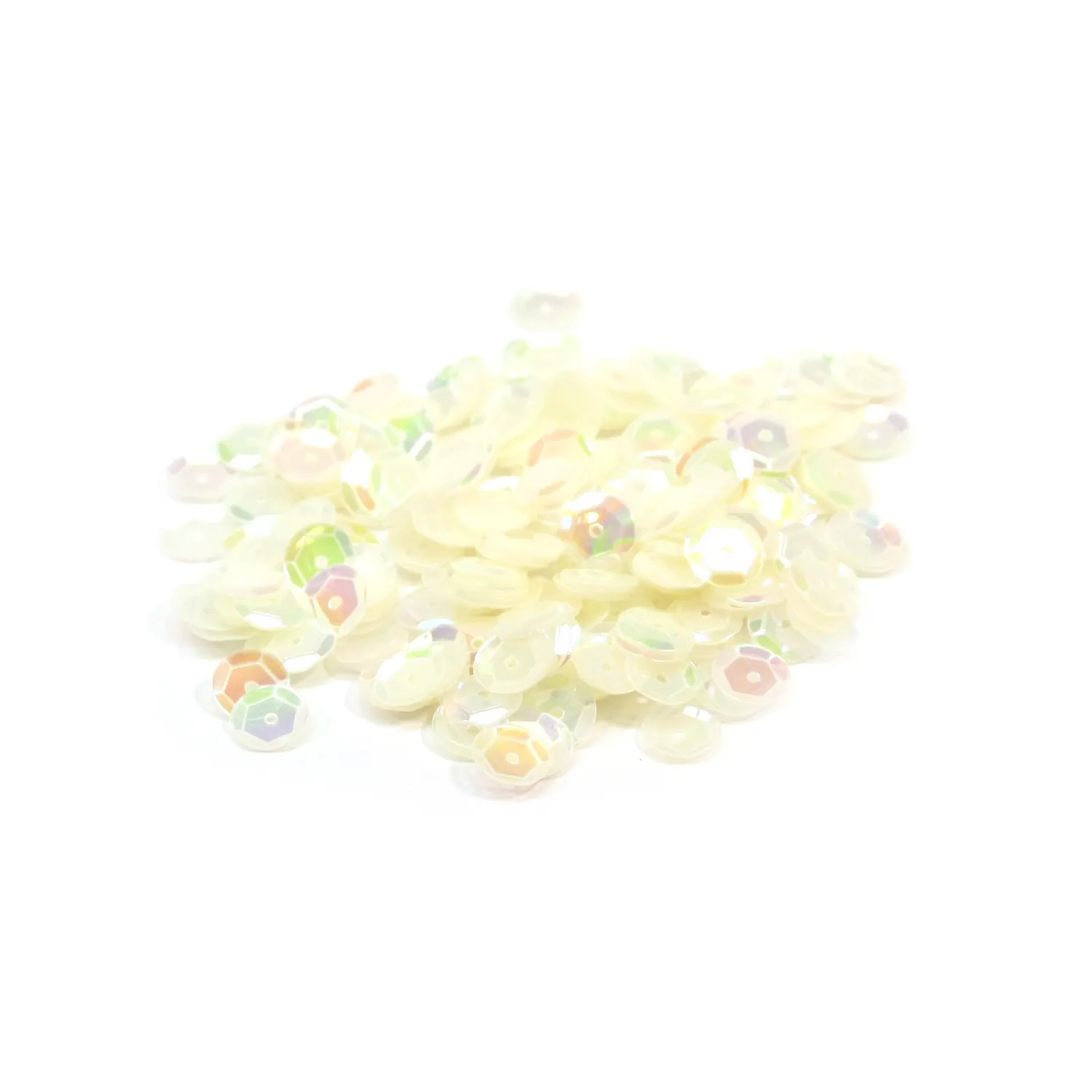 Paljetti 6mm - Iirishohtoinen vanilja