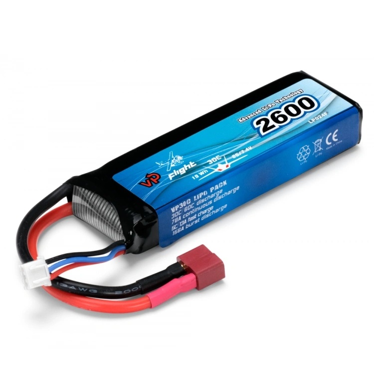 VP Flight 7.4V LiPo-akku 2600mAh 30C Deans