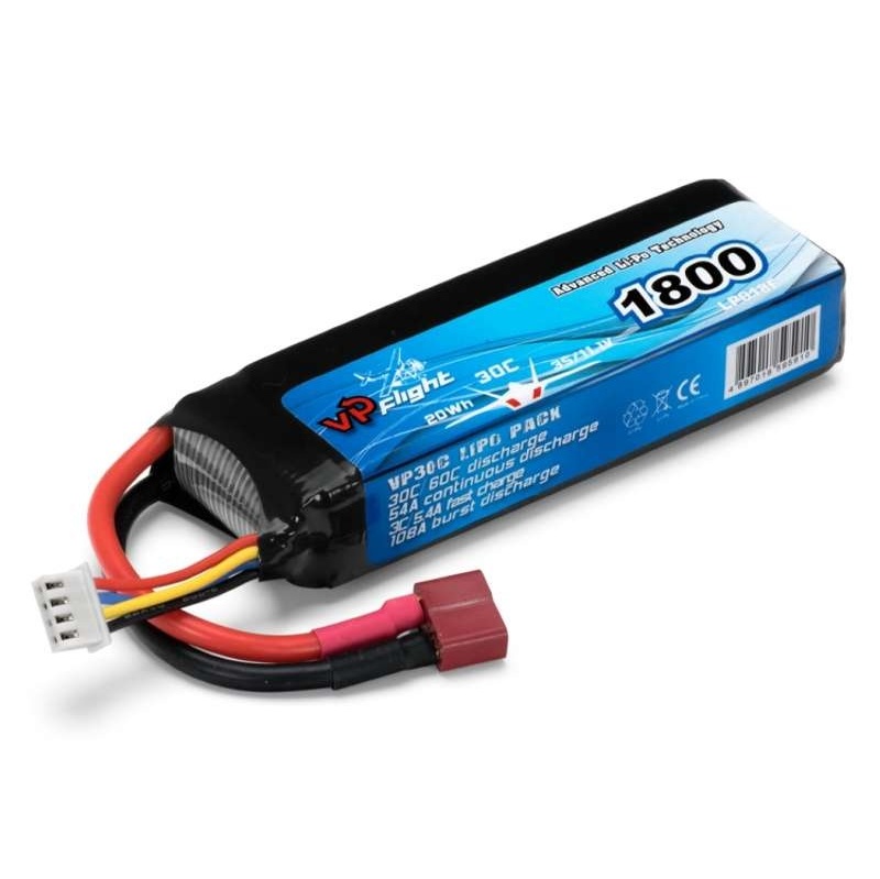 11.1V LiPo-akku 1800mAh 30C