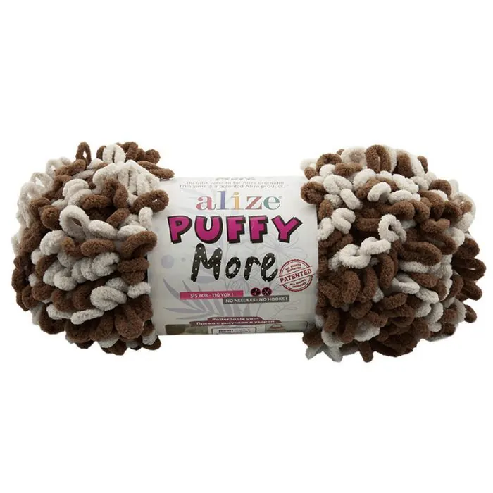 Alize Puffy More 150g - Ruskea-Vaalea Beige