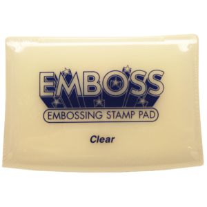 Embossing stamp pad clear