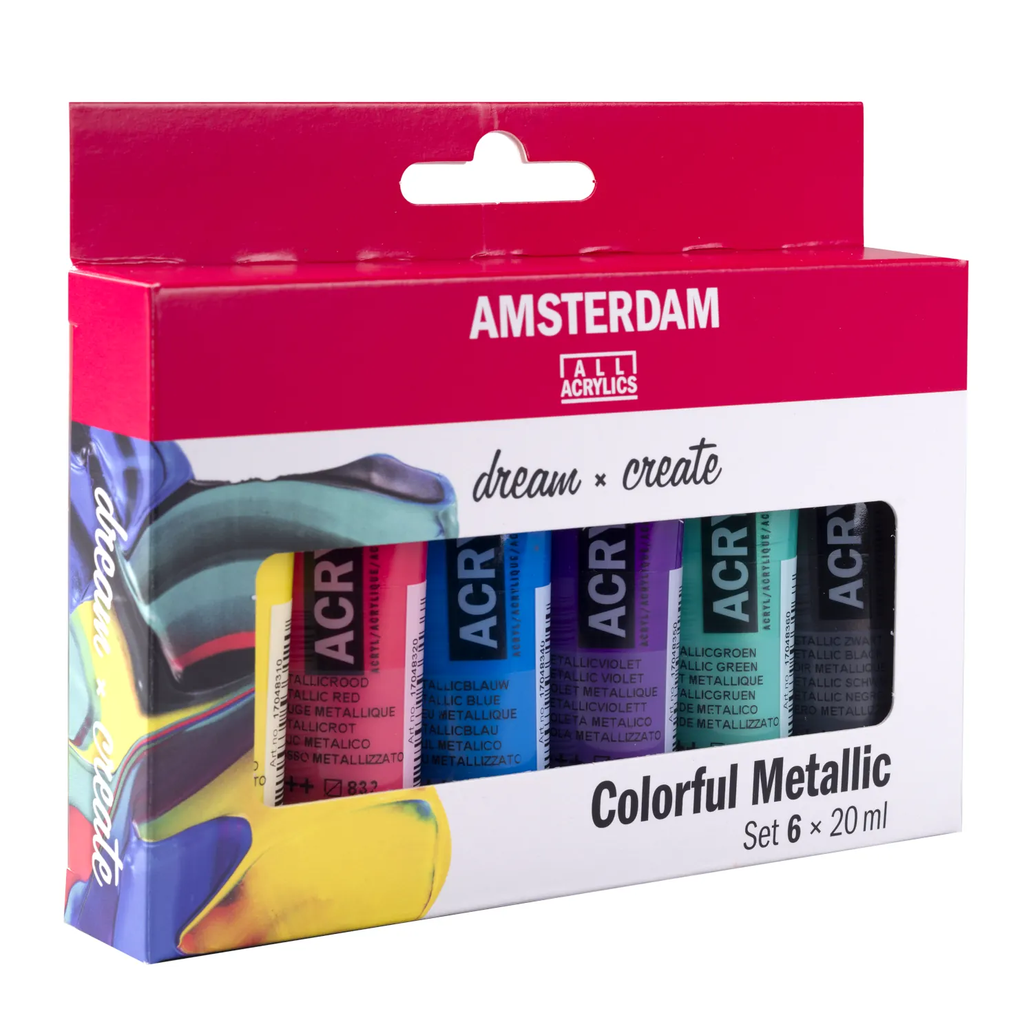 Amsterdam Acrylic lajitelma 6x20ml - Colorful Metallic
