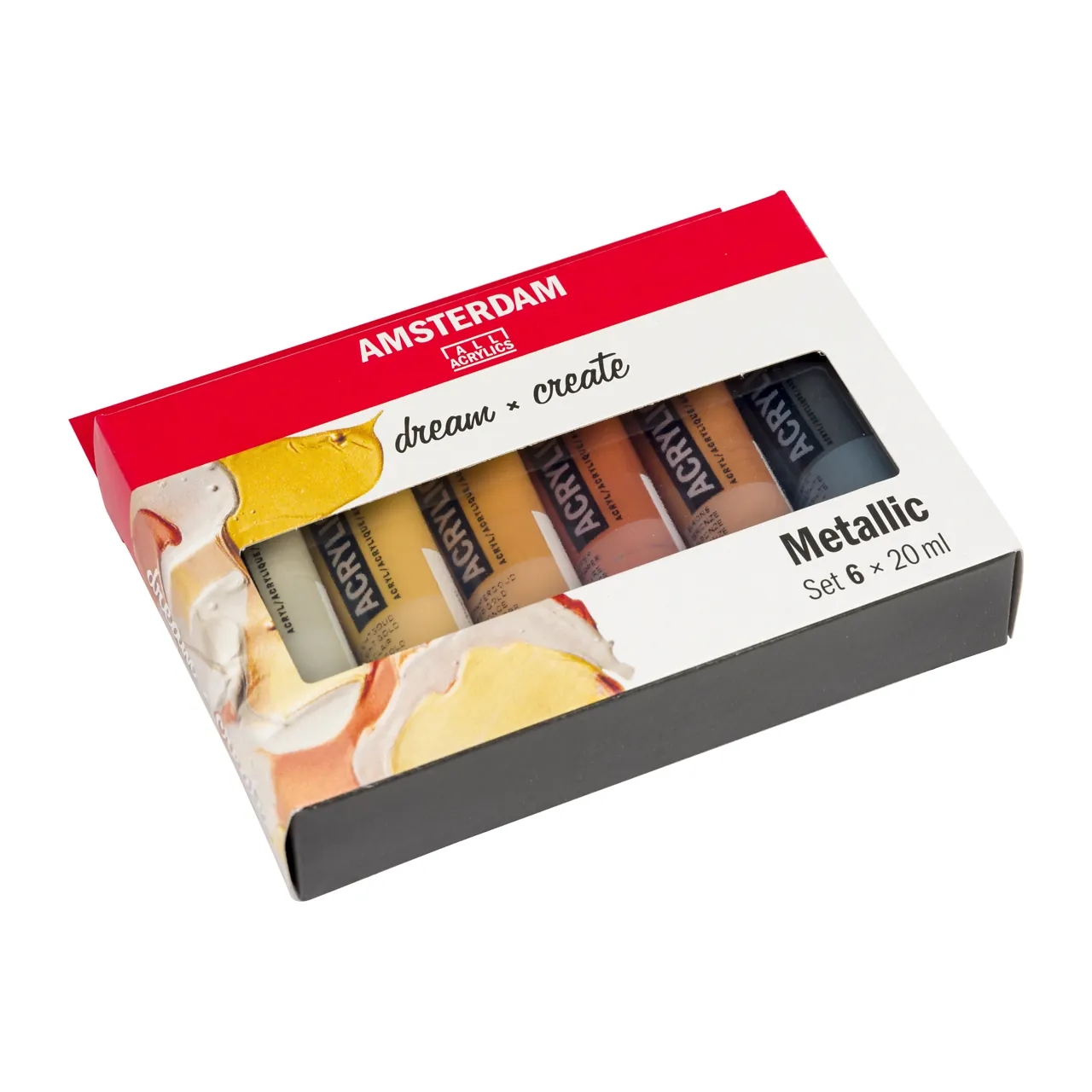 Amsterdam Acrylic lajitelma 6x20ml - Metallic