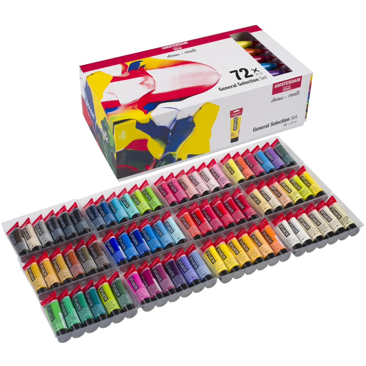 Alternative view of Amsterdam Acrylic lajitelma 72x20ml - General Selection