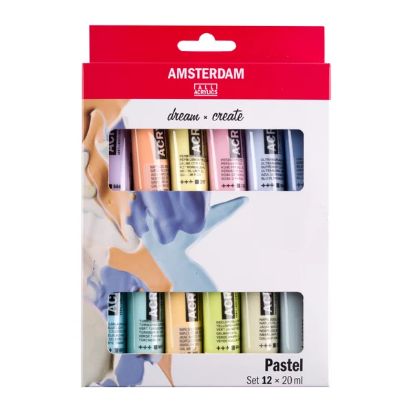Amsterdam Acrylic lajitelma 12x20ml - Pastel