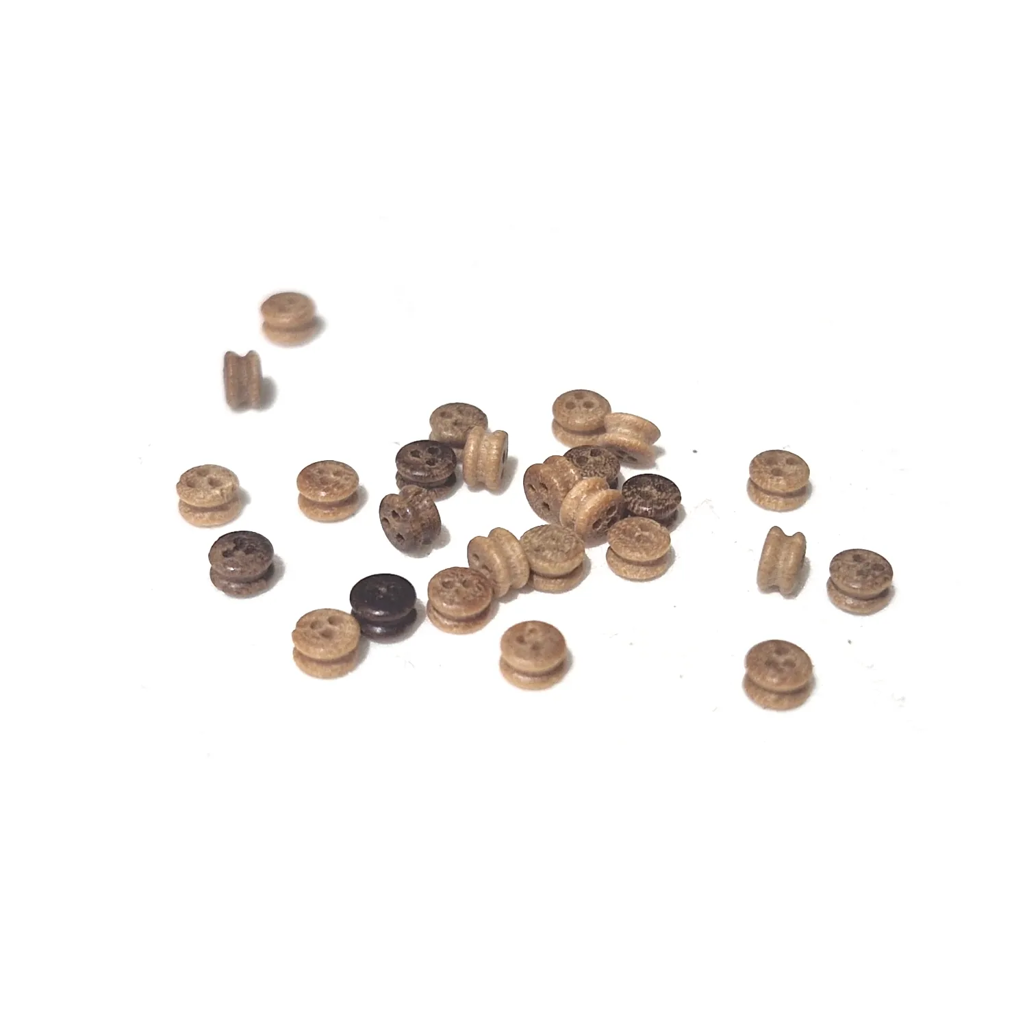 BF0822 - Wooden Dead Eye 2mm 50kpl
