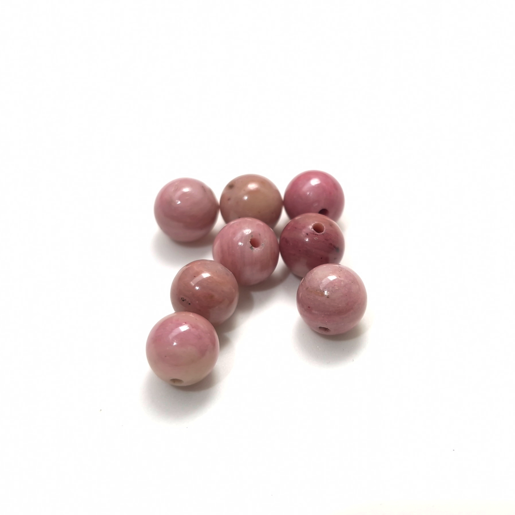 Kivihelmi 8mm 12kpl - Rhodonite
