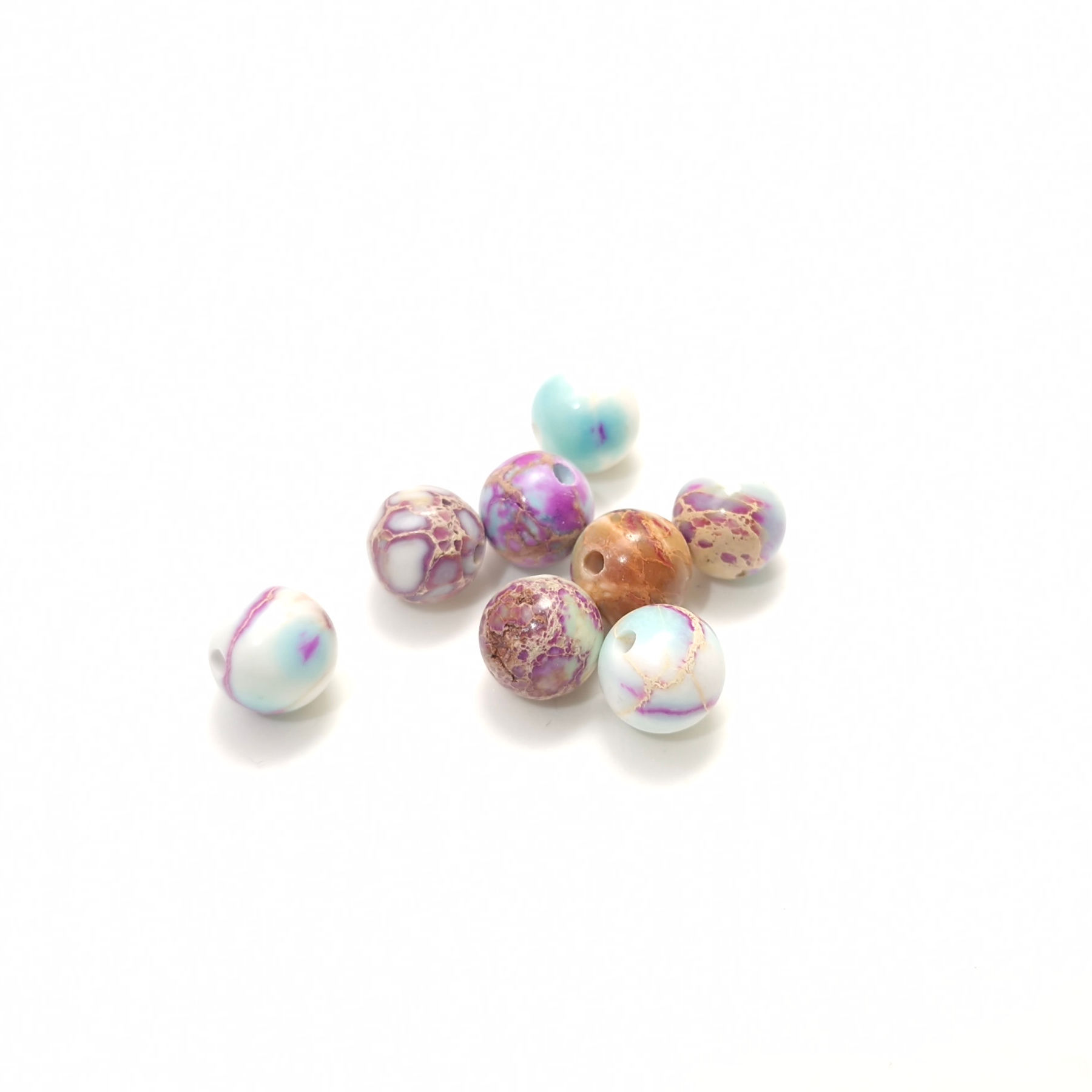 Kivihelmi 8mm 12kpl - Imperial Jasper