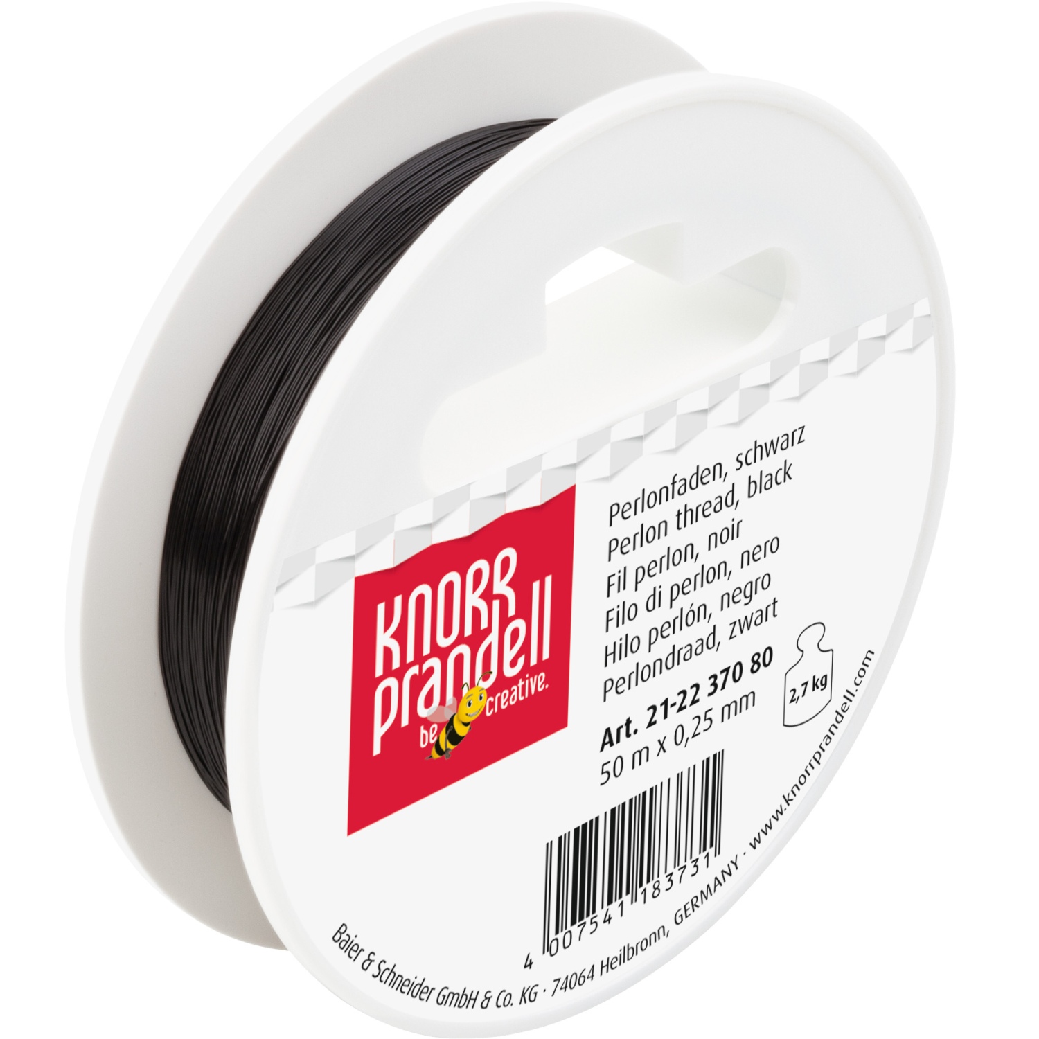 Siima 0,25mm 50m - Musta