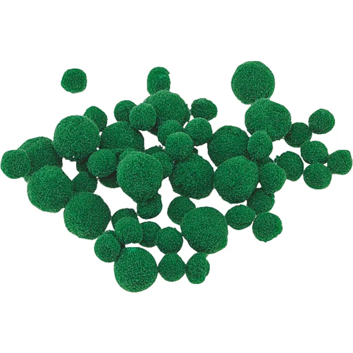 PomPom-pallot n.8-20mm 100kpl - Vihreä