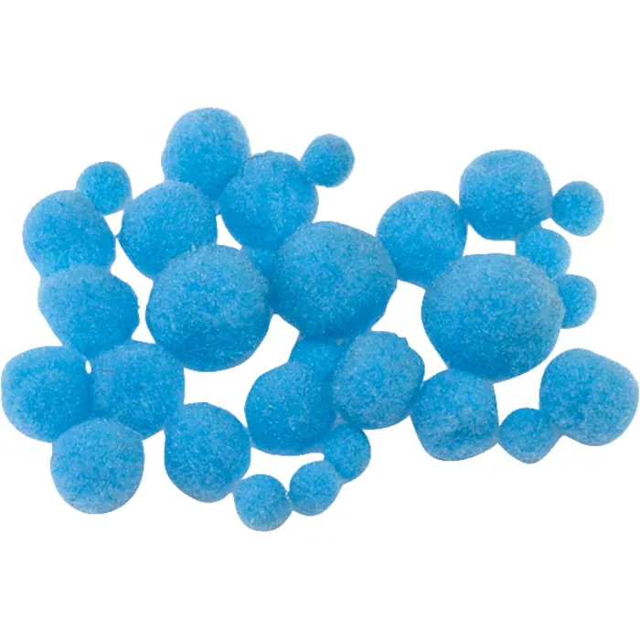 PomPom-pallot n.8-20mm 100kpl - Vaaleansininen