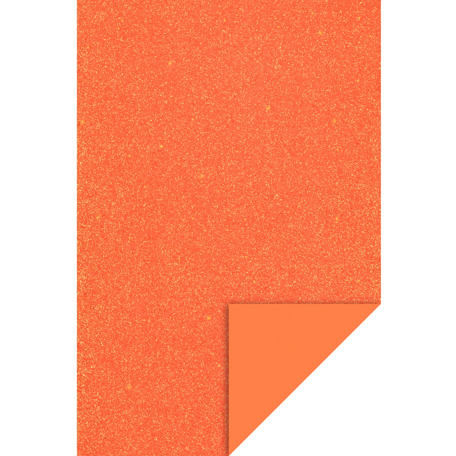 Glitter softis -levy (EVA Foam) 20x30cm - Oranssi