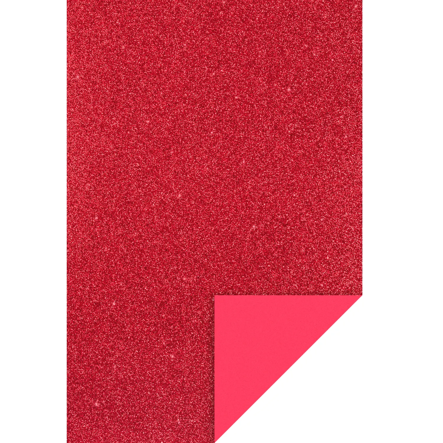 Glitter softis -levy (EVA Foam) 20x30cm - Punainen