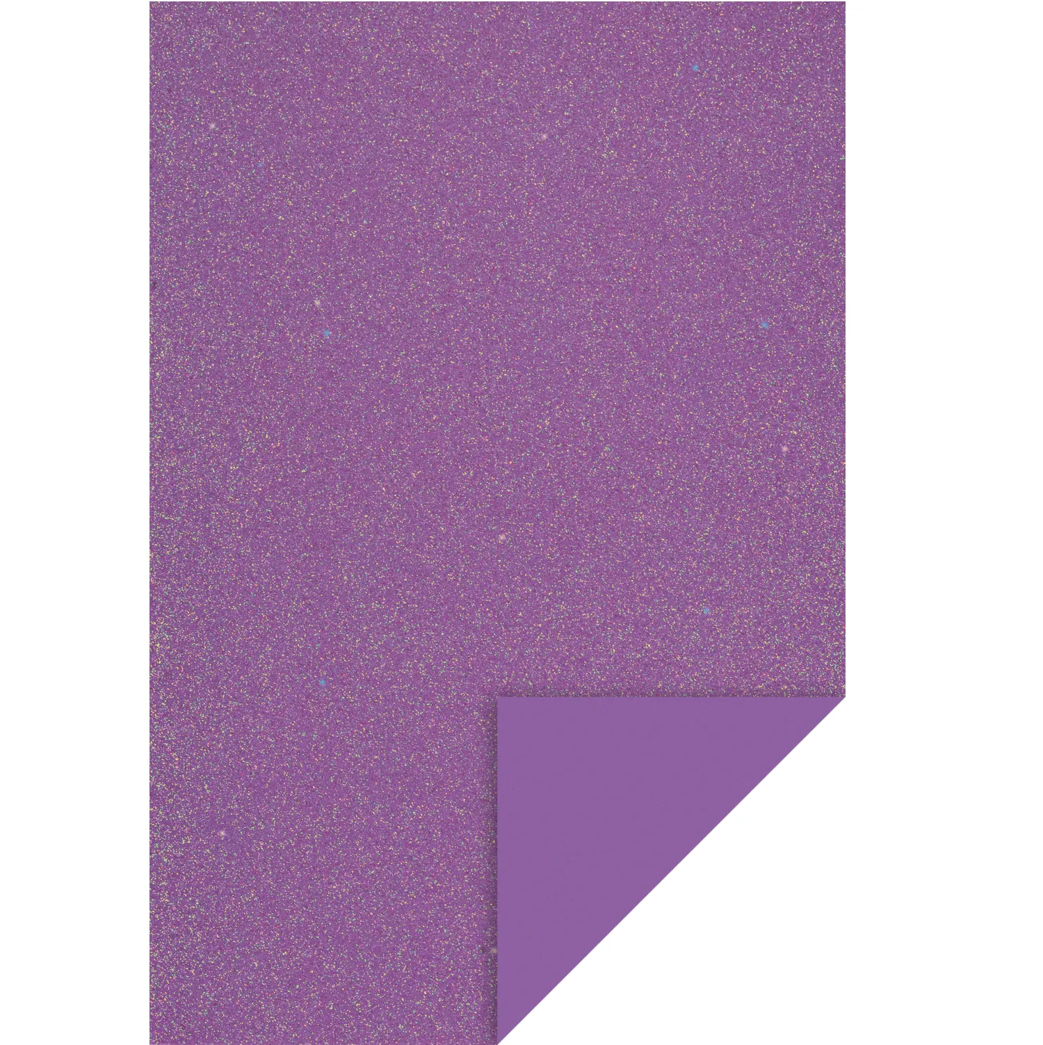 Glitter softis -levy (EVA Foam) 20x30cm - Lila