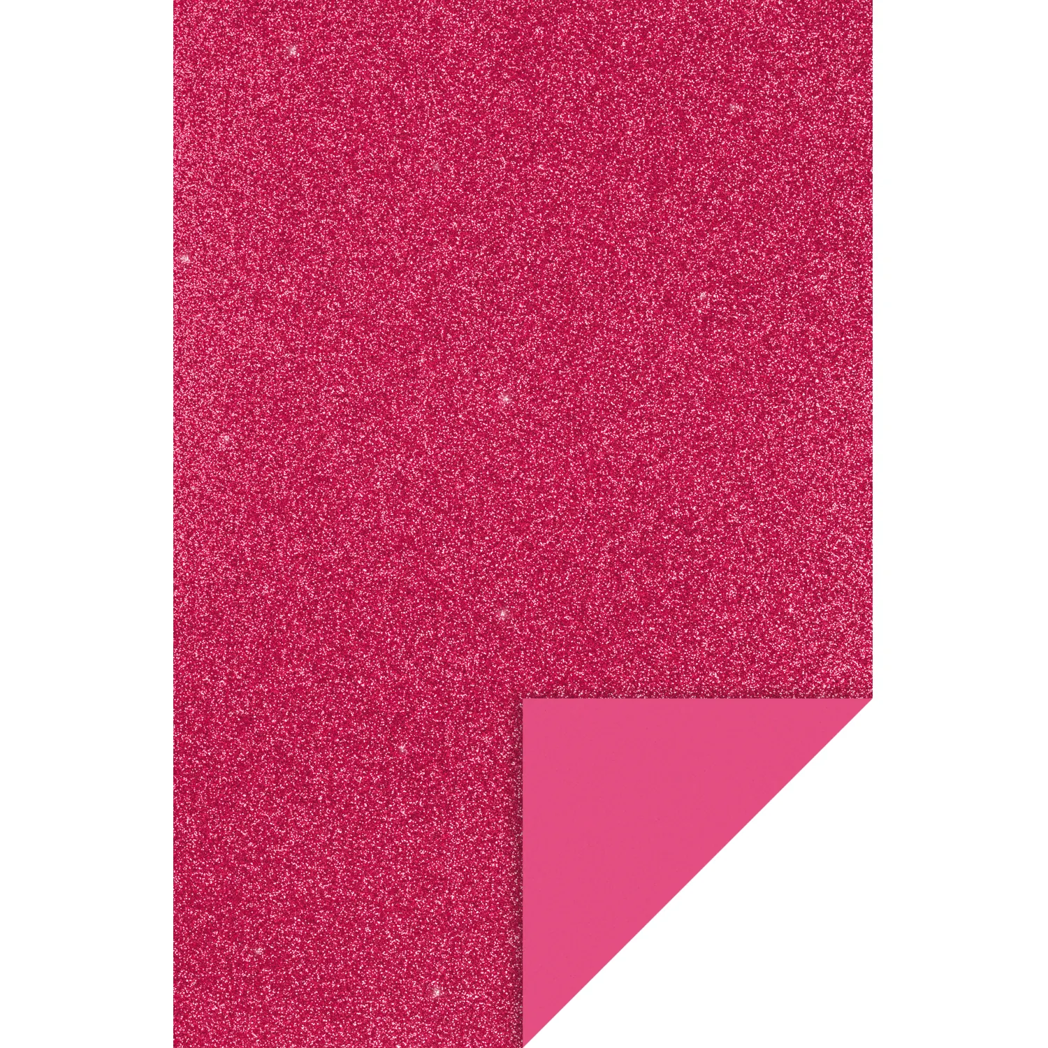 Glitter softis -levy (EVA Foam) 20x30cm - Pinkki