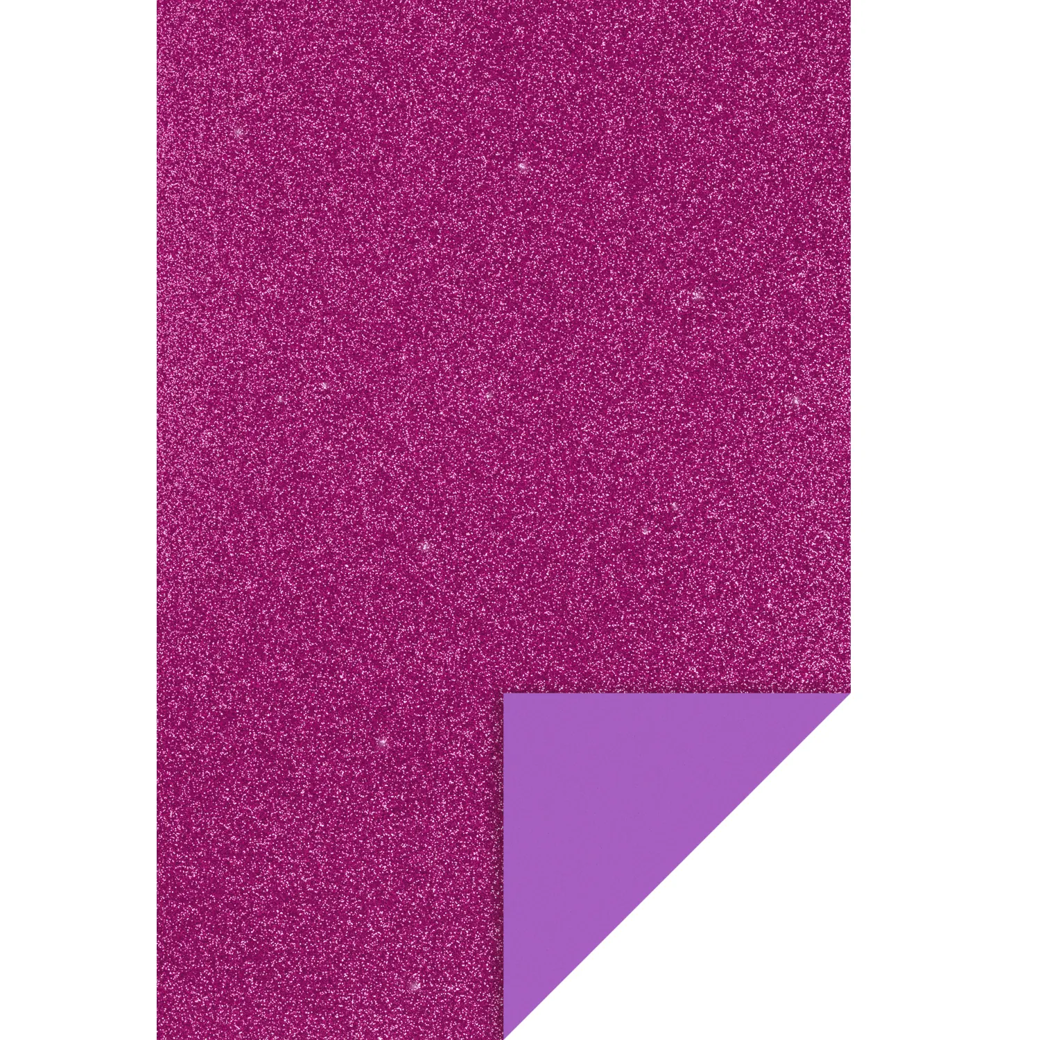 Glitter softis -levy (EVA Foam) 20x30cm - Violetti
