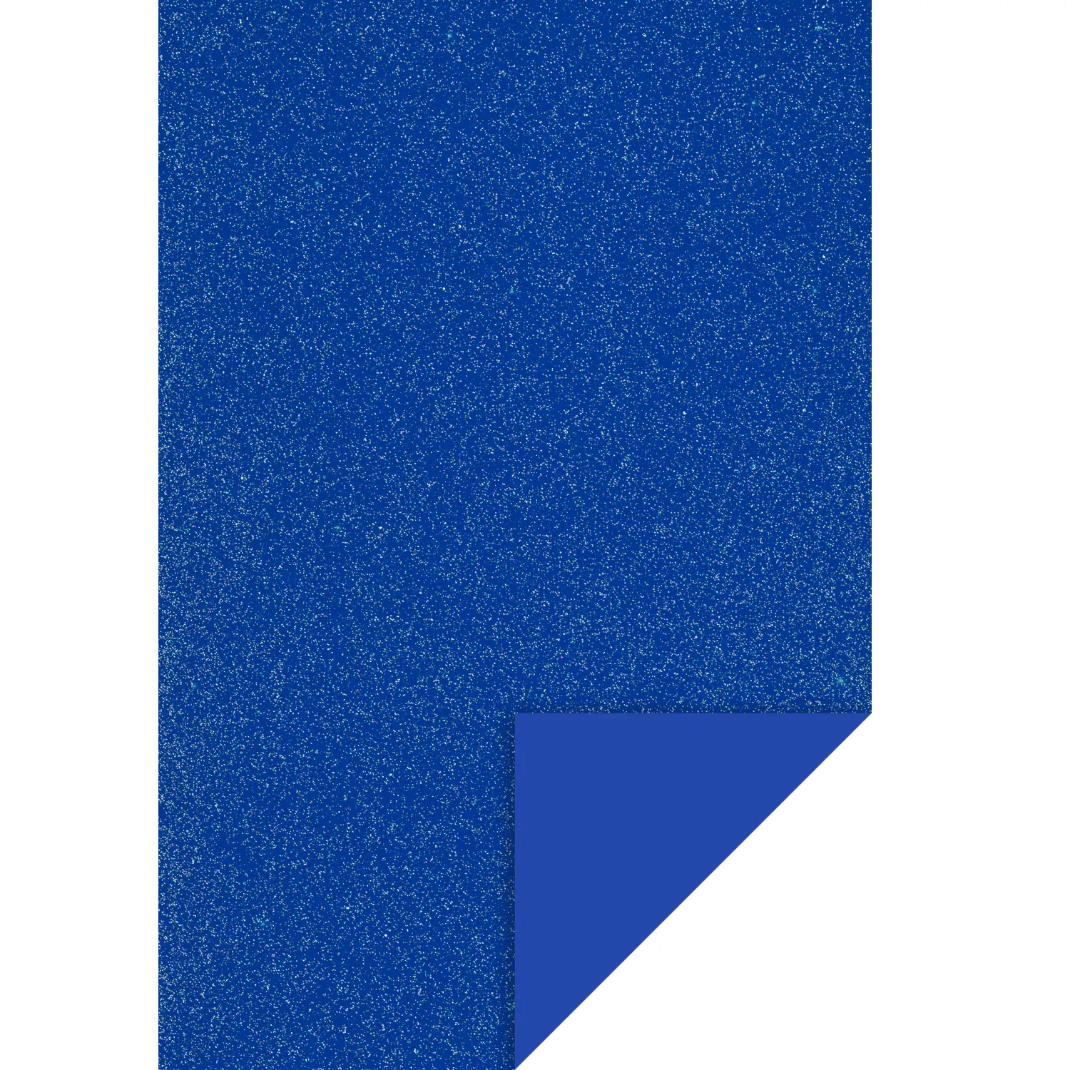 Glitter softis -levy (EVA Foam) 20x30cm - Sininen