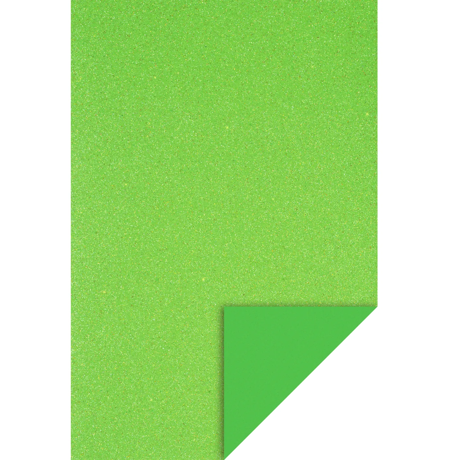 Glitter softis -levy (EVA Foam) 20x30cm - Vaaleanvihreä