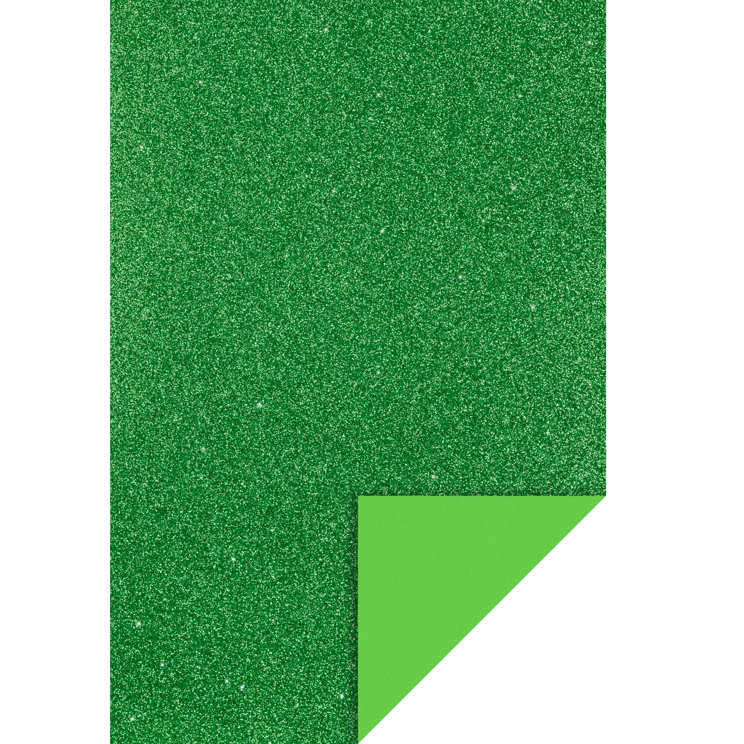 Glitter softis -levy (EVA Foam) 20x30cm - Vihreä