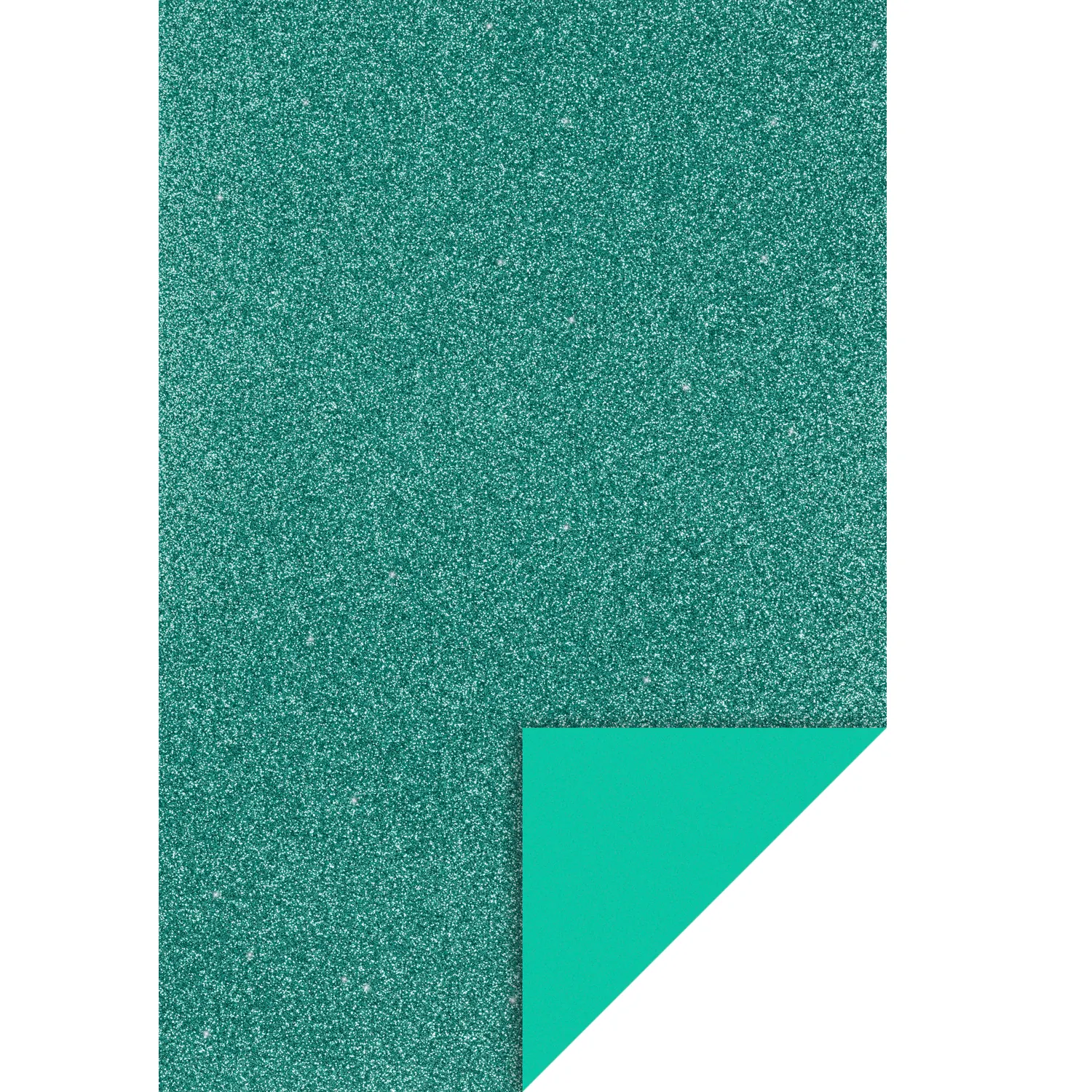Glitter softis -levy (EVA Foam) 20x30cm - Sinivihreä