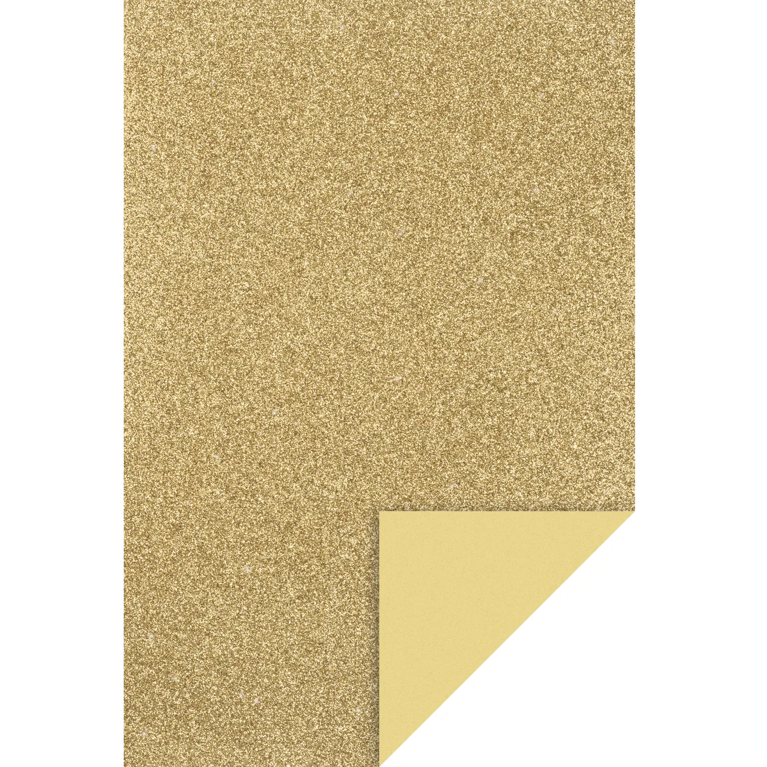 Glitter softis -levy (EVA Foam) 20x30cm - Kulta