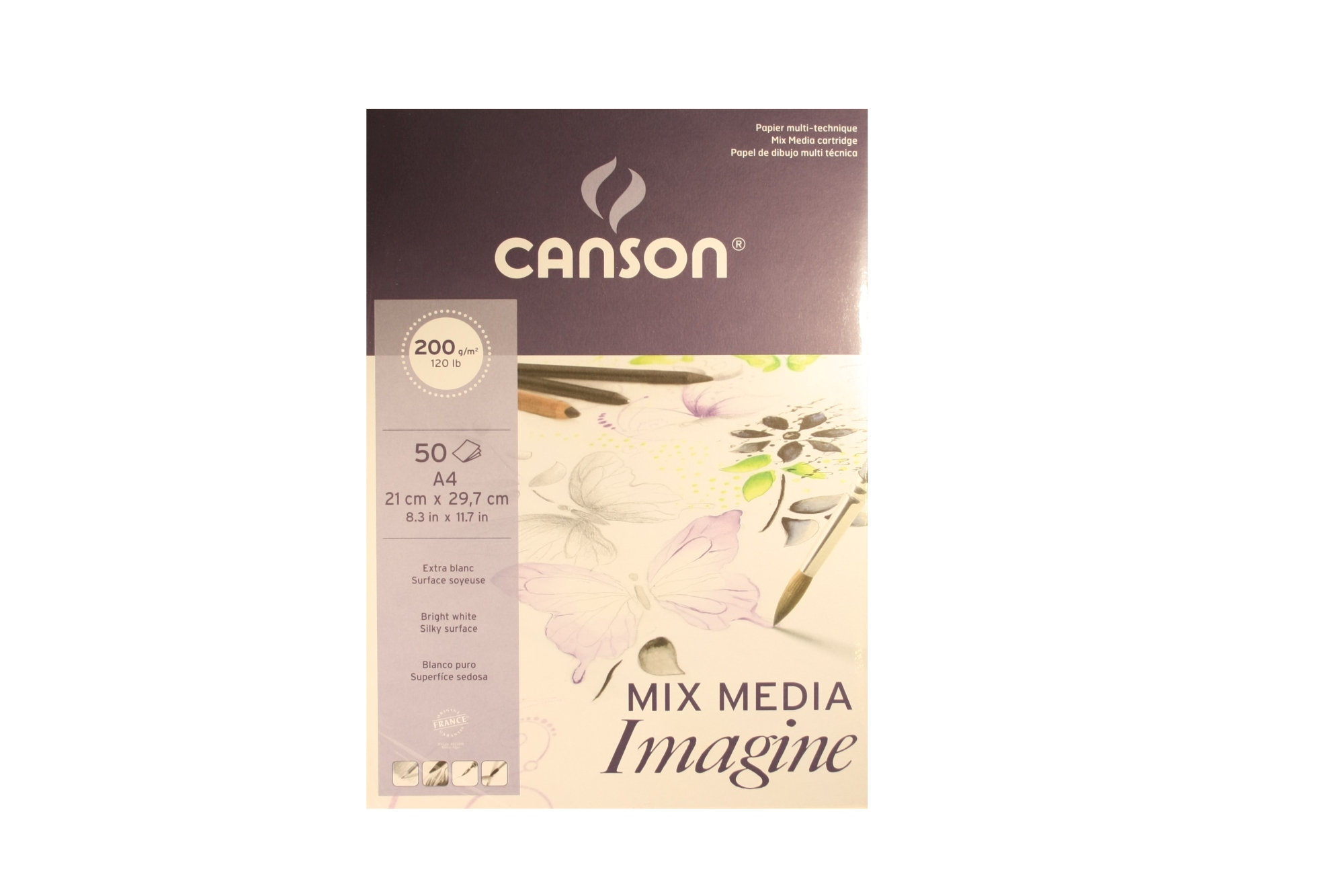 Canson Imagine Mix Media - Luonnonvalkoinen
