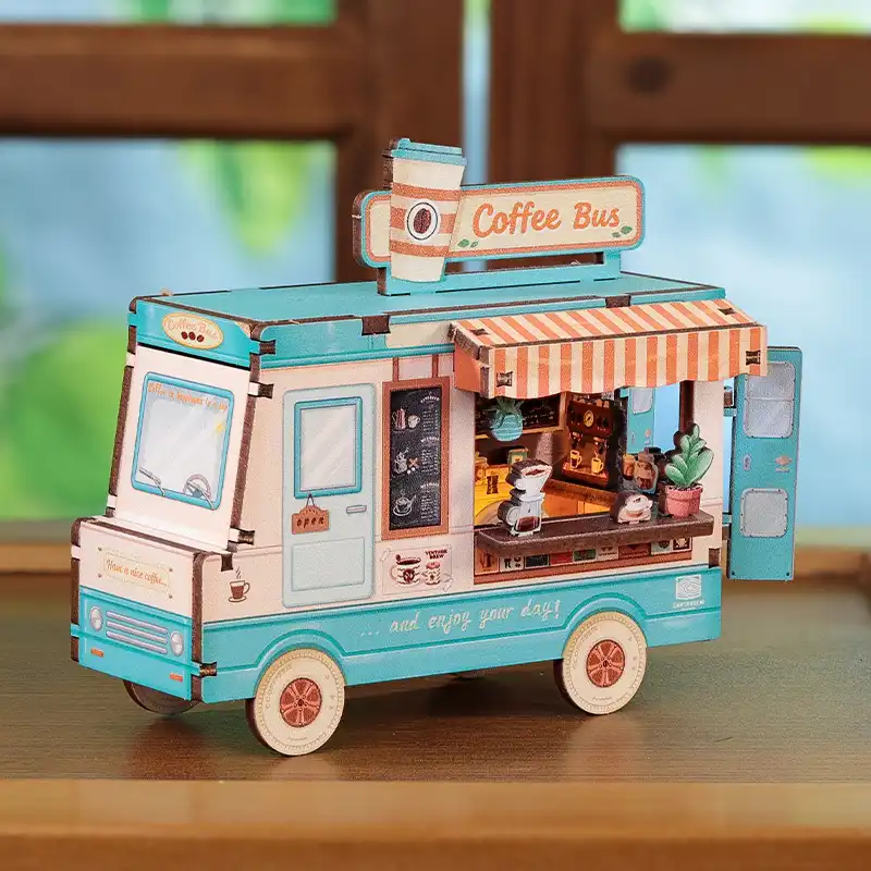 Mini Booknook Café Bus