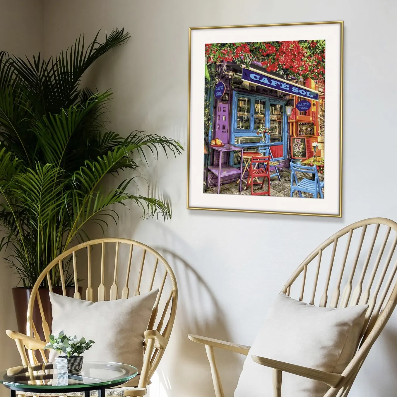Alternative view of Numeromaalaus 40x50cm - Colourful Café