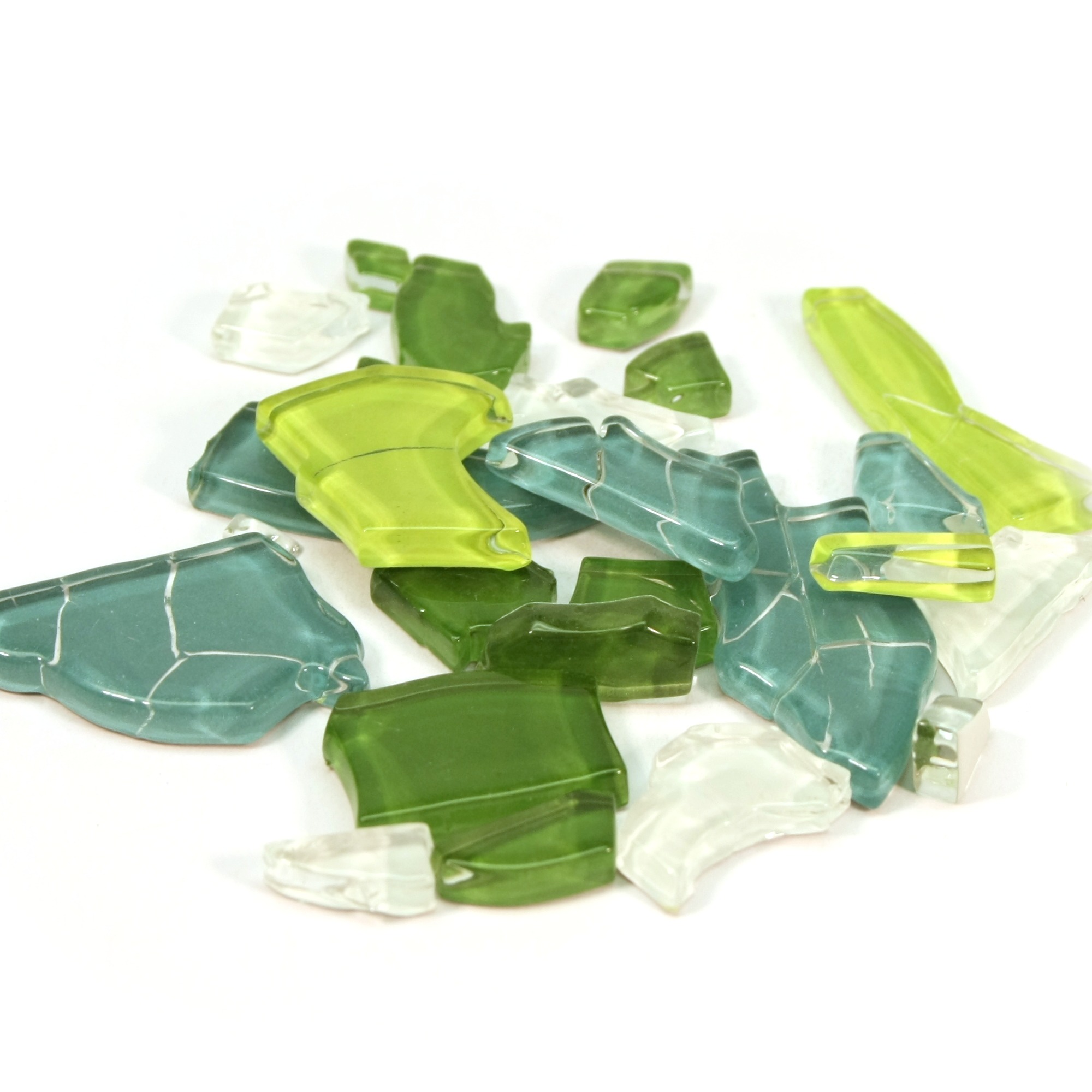 Crash Glass lasimosaiikki - Vihreät sävyt