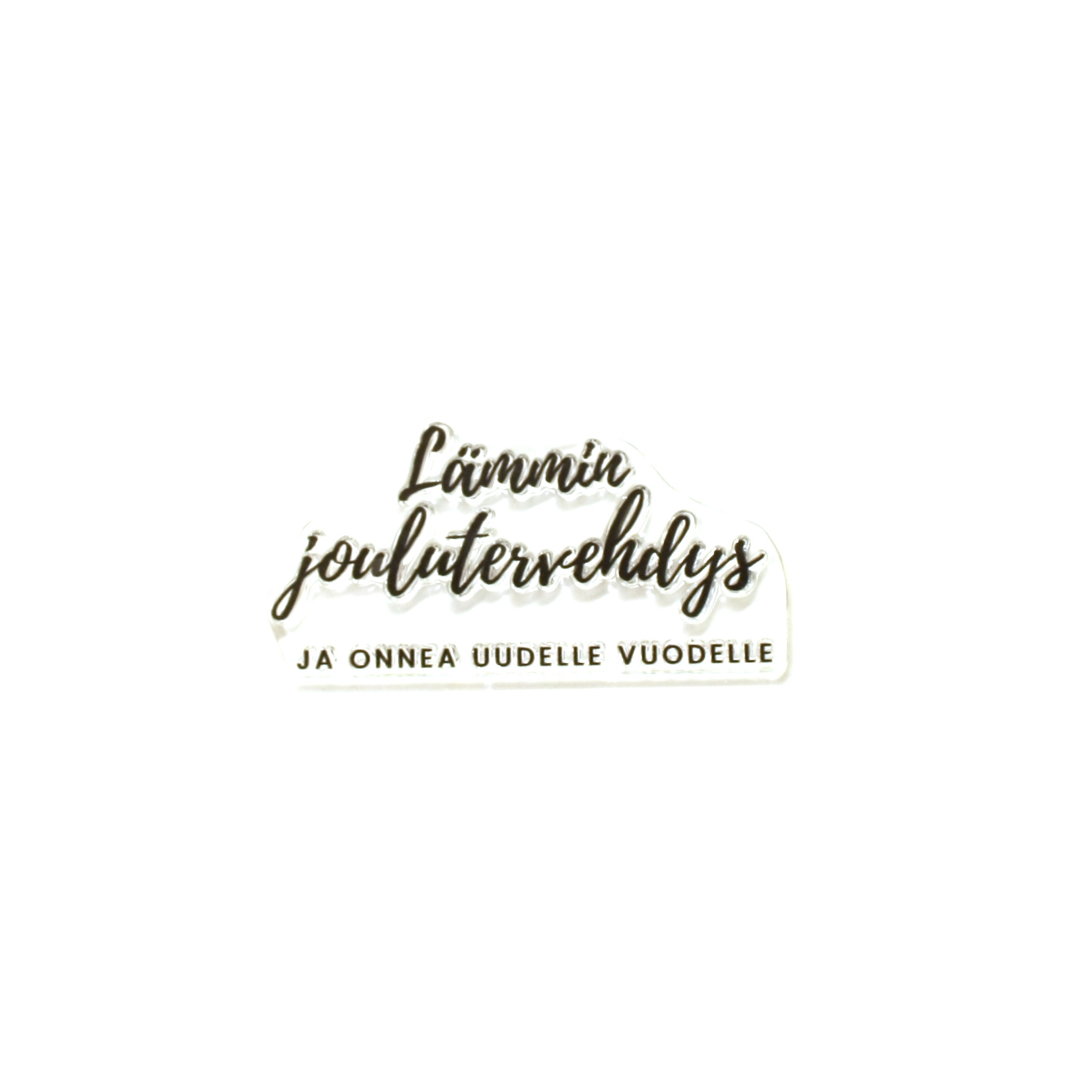 Akryylileimasin - Lämmin Joulutervehdys