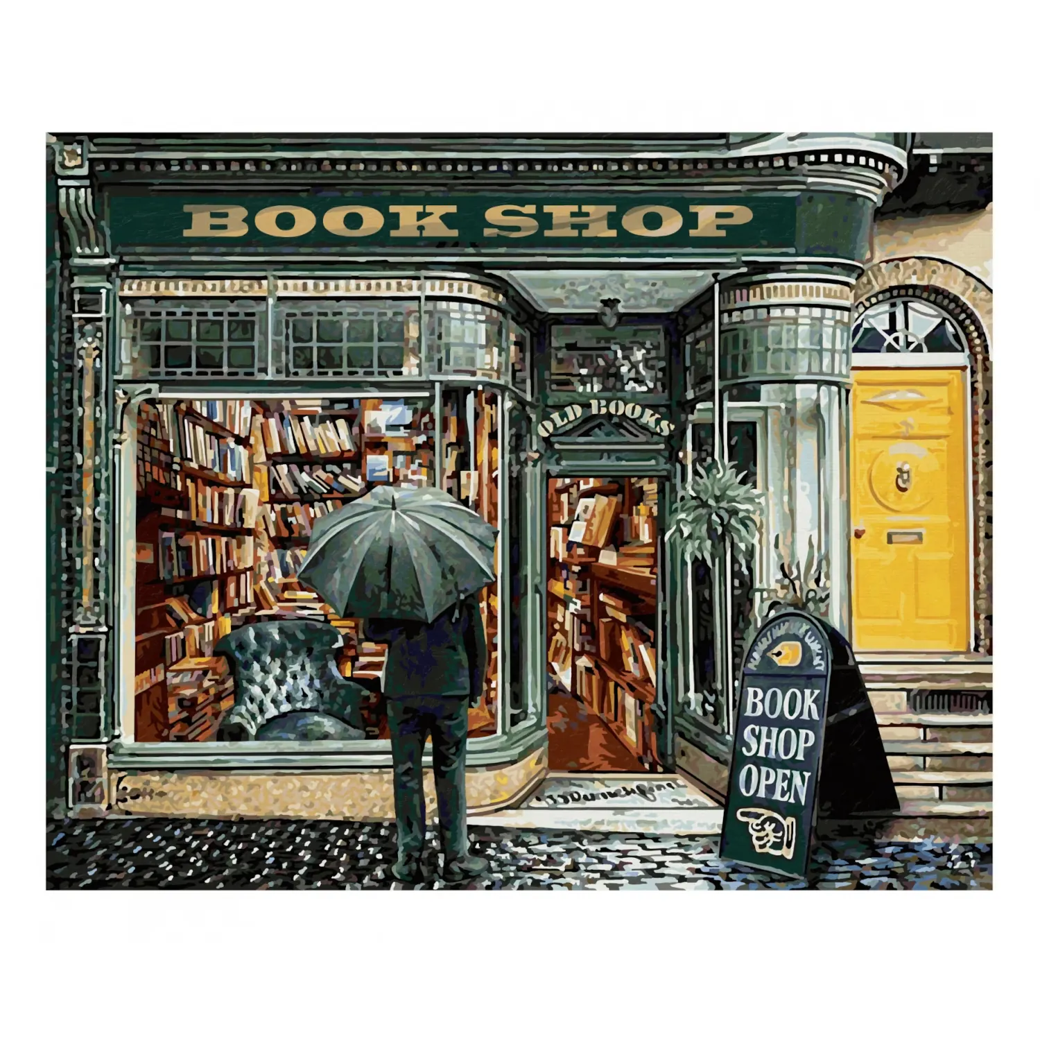 Numeromaalaus 40x50cm -English Bookshop