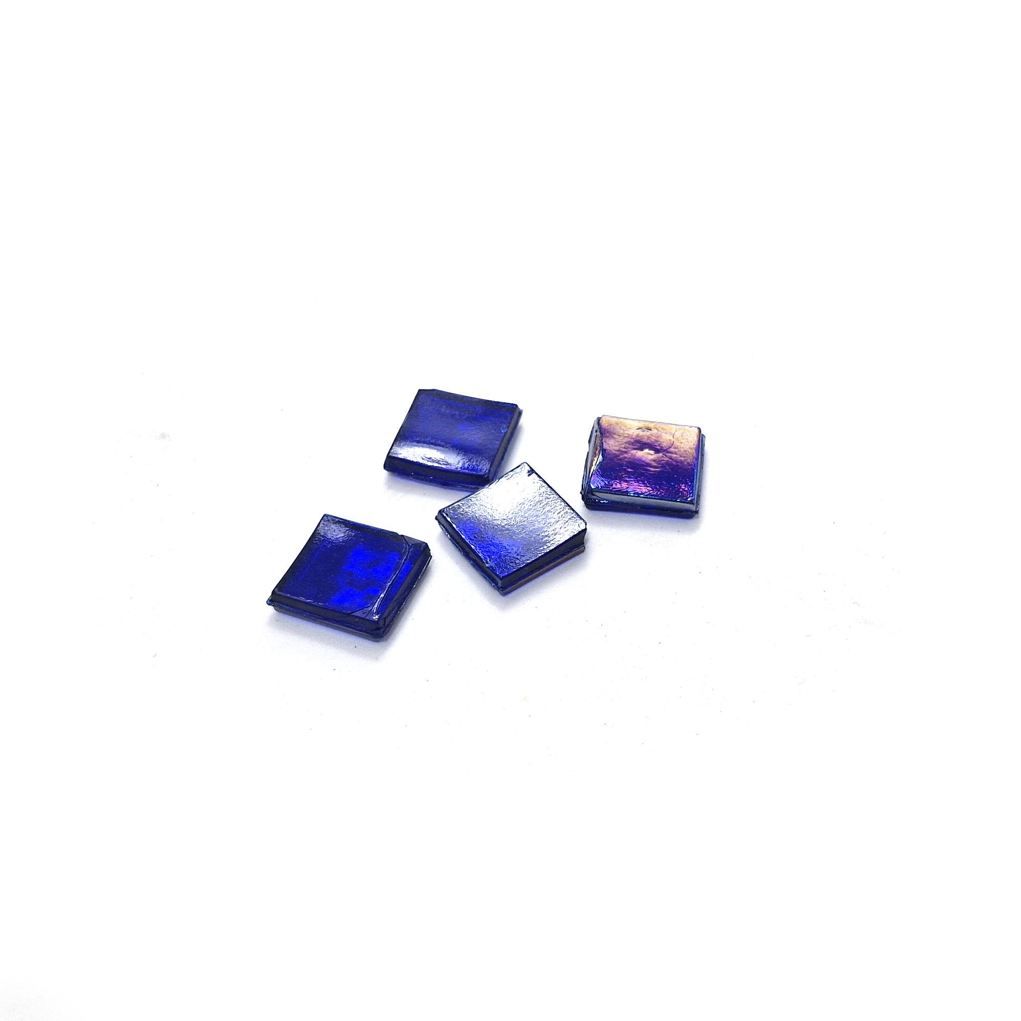 Ice Glass läpinäkyvä mosaiikki 15x15mm - Tummansininen