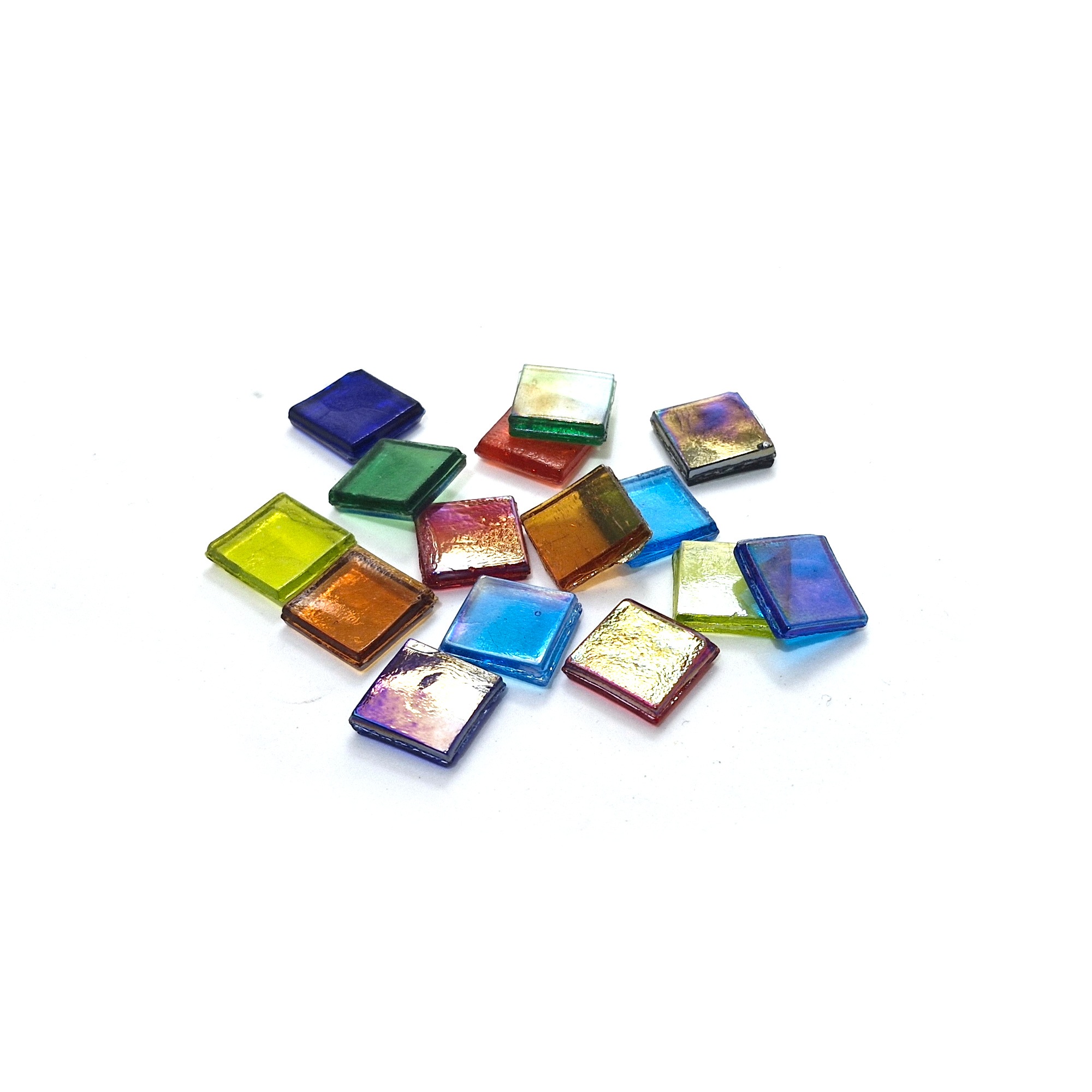 Ice Glass läpinäkyvä mosaiikki 15x15mm - Sävylajitelma